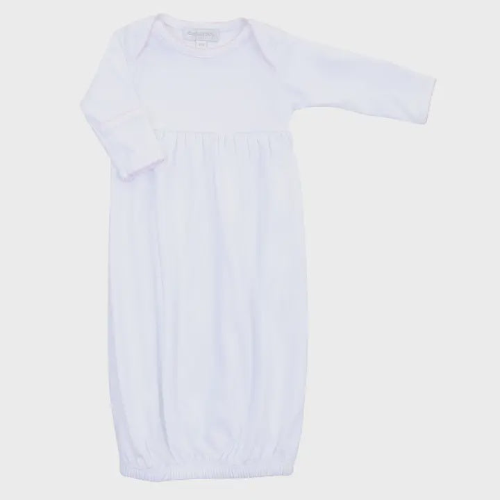 ESSENTIALS GOWN WITH BLUE TRIM
