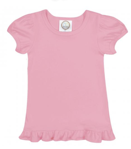 Pink Ruffle Tee