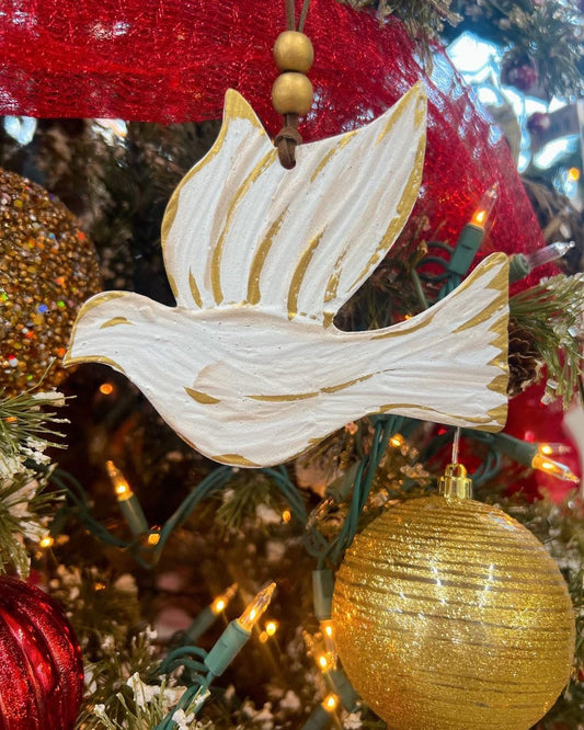 Wooden Dove Ornament