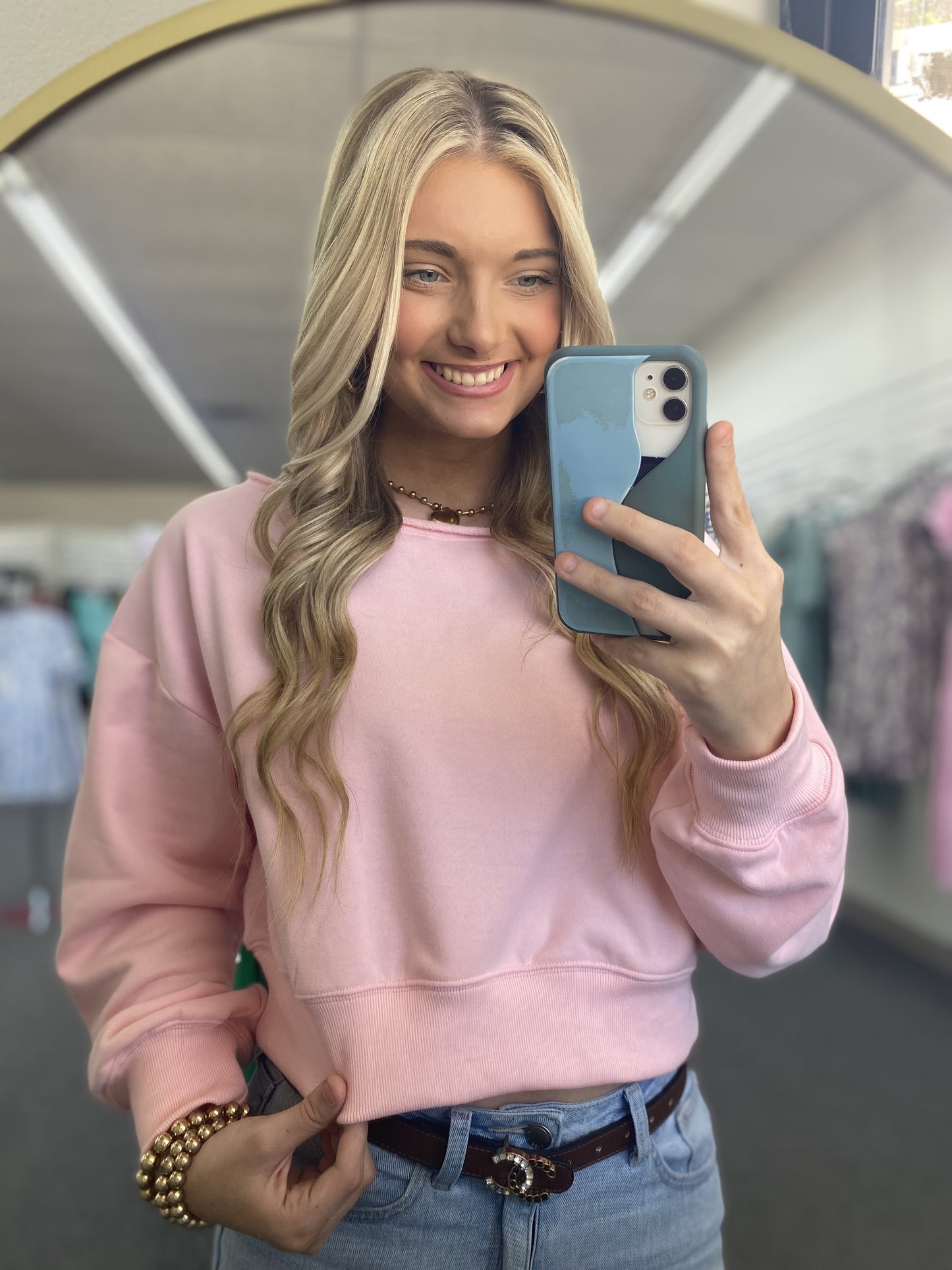 Pink OTS Crewneck