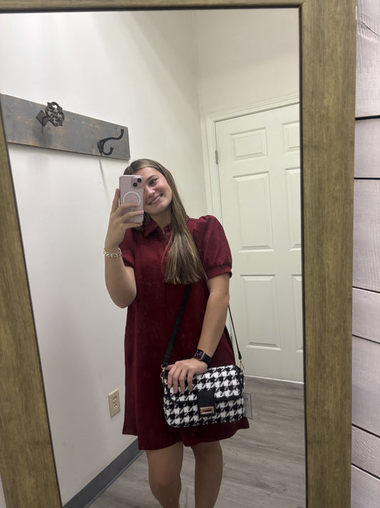 Houndstooth Purse