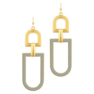 Ritz Gold/Gray Earrings