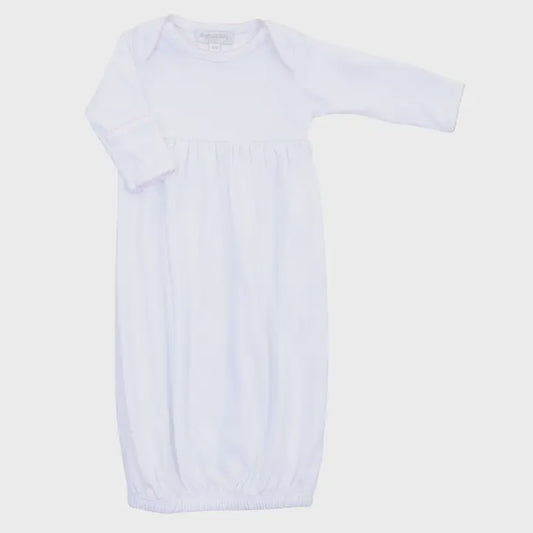 ESSENTIALS GOWN WITH BLUE TRIM